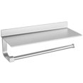 thumbnail image 2 of Soporte de papel higiénico con estante de níquel cepillado, accesorios de baño modernos de acero inoxidable 304, almacenamiento de dispensador de rollos de papel Zhivalor 2035025-2, 2 of 4