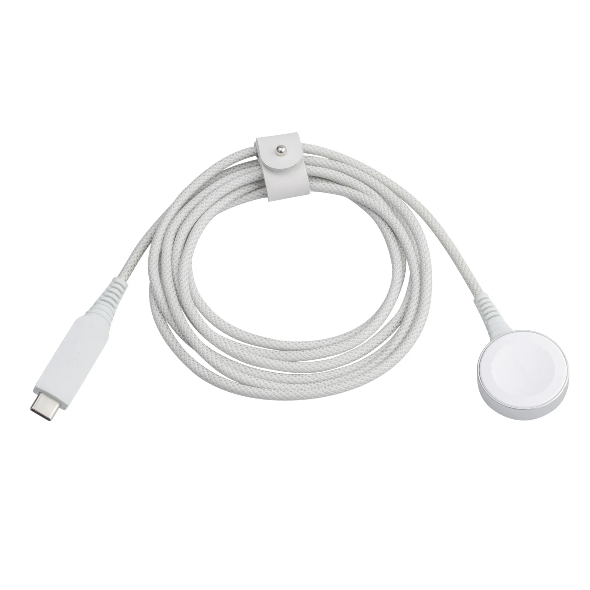 onn. Apple Watch Series 6FT USB-C Smart Watch Charger, White