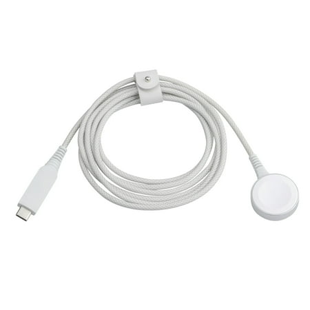 onn. Apple Watch Series 6FT USB-C Smart Watch Charger, White