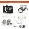 thumbnail image 5 of AKKON - Fits 2007-2013 GMC Sierra 1500 2500HD 3500HD LED [C-Tube] Projector Headlights [Black Edition] Pair Driver + Passenger, 5 of 7