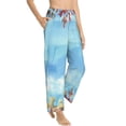 thumbnail image 2 of Balery Sea and Fish print Women's Pajama Pants,Ultra Lightweight Pjs,Lounge Pant-Small, 2 of 9