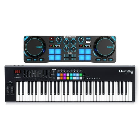 Novation LAUNCHKEY 61-Key usb Keyboard Controller + 2-Deck DJ Controller (Best Beginner Dj Mixer 2019)