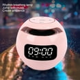 thumbnail image 3 of Haut-parleur, Haut-Parleur Horloge Fonction Radio Ronde pour Chambre, 3 of 7