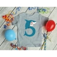 thumbnail image 4 of 5th Birthday Shark Party Gift for Five Year Old Youth Kids T-Shirt Small Red, 4 of 6