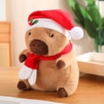 thumbnail image 5 of Muñeco de peluche de capibara de Año Nuevo, lindo capibara de anime, juguete esponjoso de peluche kawaii, regalo de Navidad, animales de peluche suaves, 5 of 5
