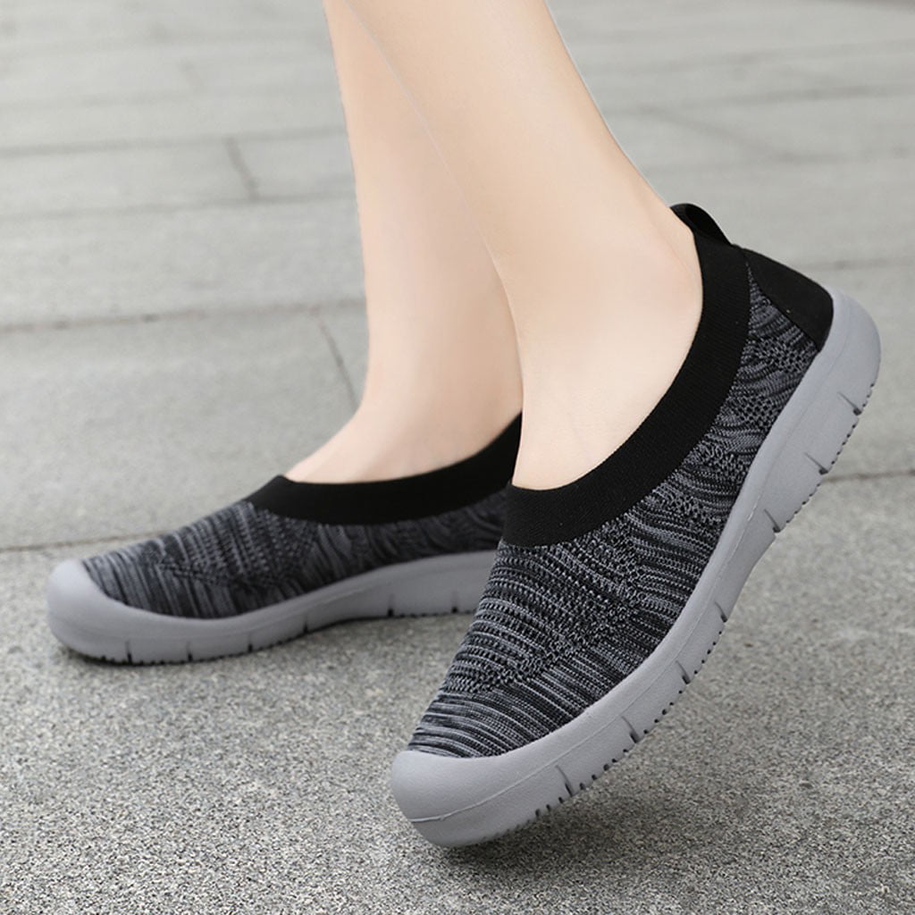Womens Flat Casual Sneakers Ladies Fashion Trainers Walking Shoes Size US 