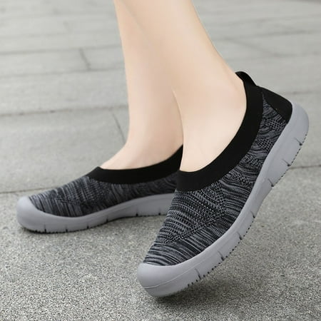 

Walking Shoes Women Slip-On Pumps Fashion Sneakers Casual Flexible Socks Shoes