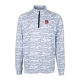 thumbnail image 2 of Men's Cutter & Buck Charcoal Denver Broncos Throwback Logo Big & Tall Traverse Camo Print Stretch Quarter-Zip Pullover, 2 of 3