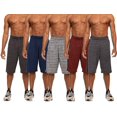 thumbnail image 3 of Essential Elements 3 or 5 Pack: Men's Active Quick-Dry Lightweight Workout Gym Basketball Shorts with Pockets, 3 of 7