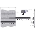 thumbnail image 3 of TAG Hardware 6-Hook Designer Telescopic Belt Rack Full Extension Pullout Organizer, 3 of 5