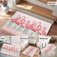 thumbnail image 6 of Pink Flamingo Area Rugs 2x3 for Living Room, Summer Tropical Flamingo Hawaii Animals Non Slip Washable Rug Runner, Low Pile Indoor Floor Carpet Mat Bathroom Rugs for Bedroom, Kids Room, 6 of 9