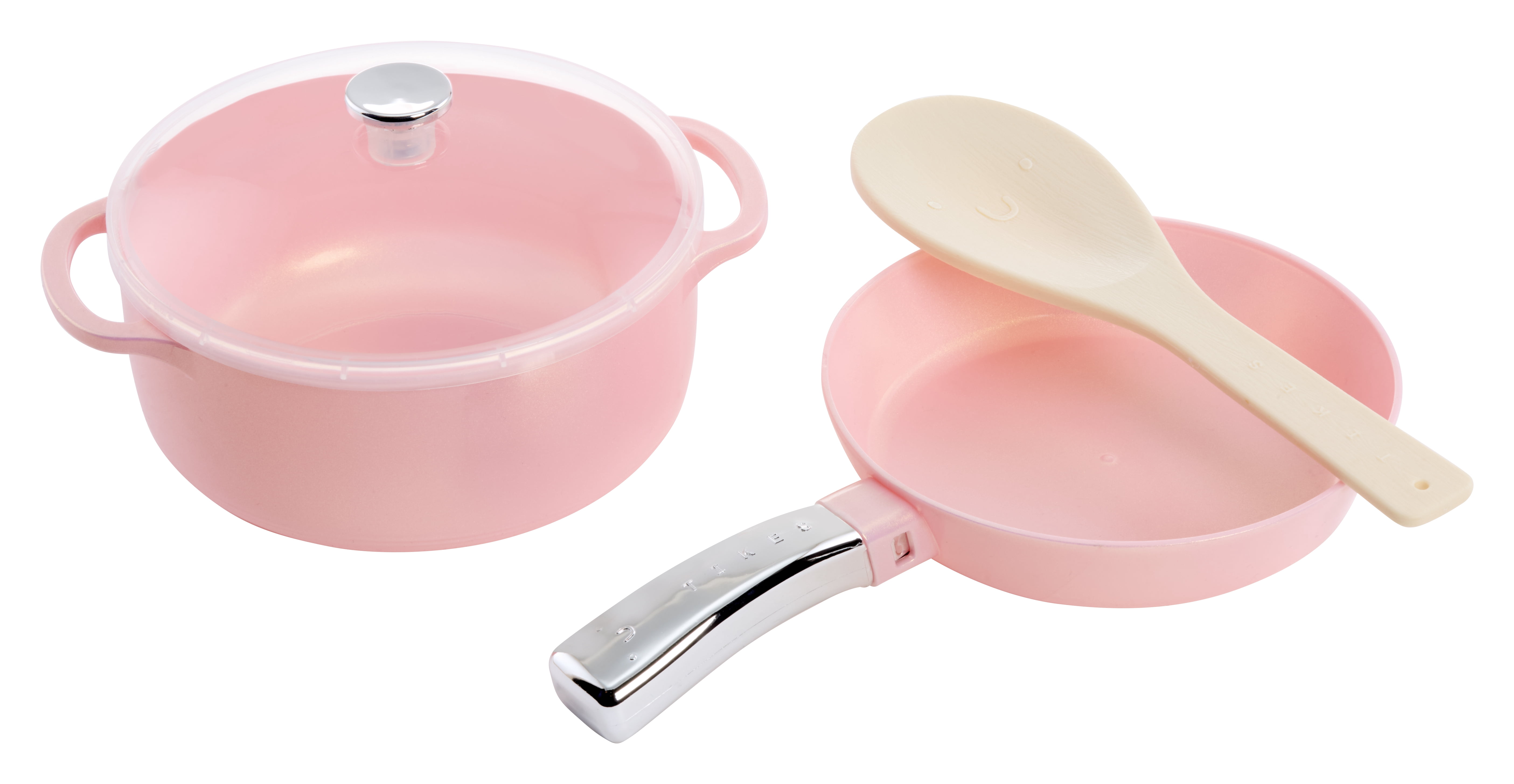 Little Tikes Home Pots & Pans Set, Play Kitchen Cookware, Pink, Ages 3+