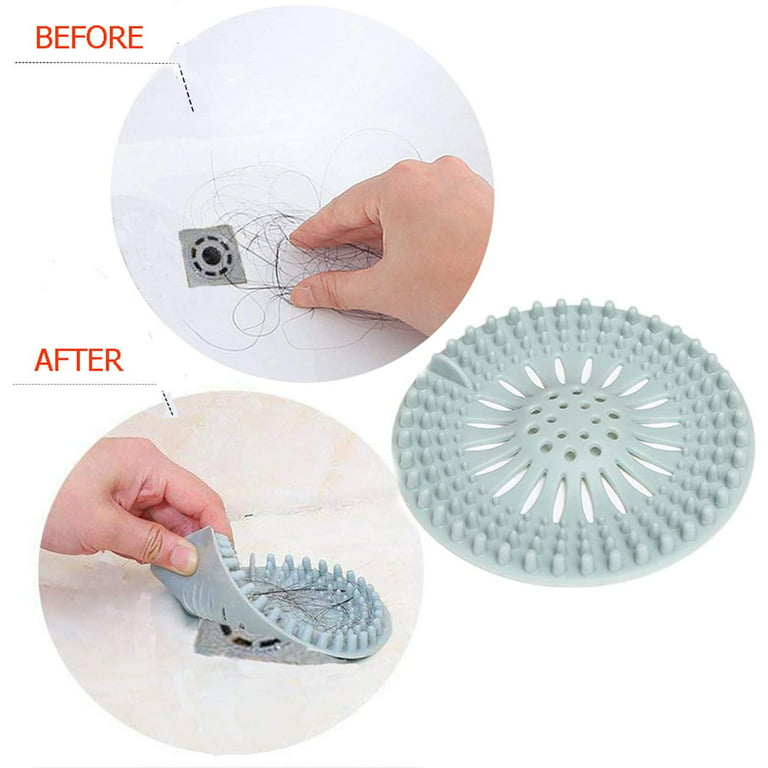 Evriholder Hairstopper 3pk, Plastic Drain Protector for Bathtubs & Showers,  Pack of 3