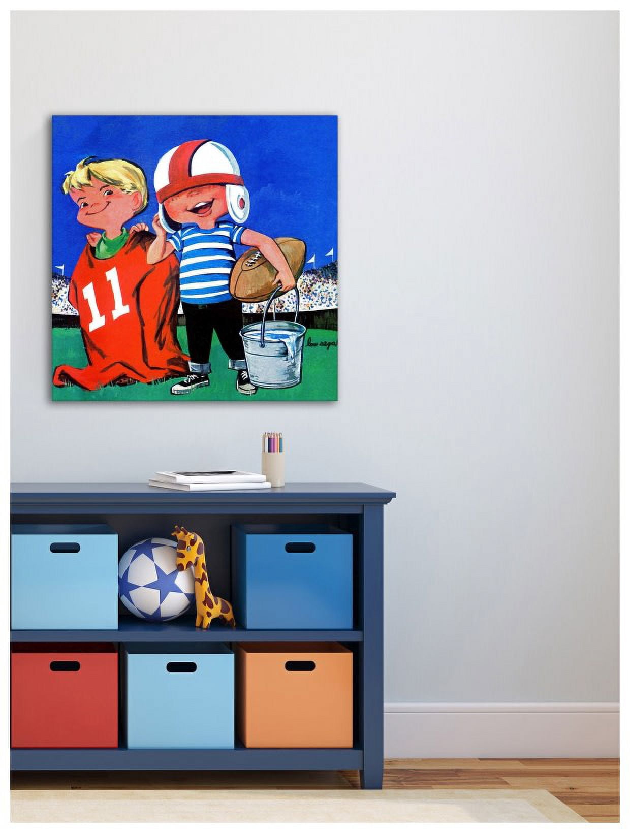 Marmont Hill "Rugby Players II" by Curtis Painting Print on Canvas