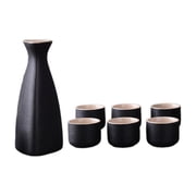 Kokiya Japanese Sake Set Adults Gifts Decoration 1 Pot and 6 Cups Ceramic Sake Pot Cups