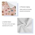 thumbnail image 4 of 3 Piece Bath Towels Set Bath Towel, Hand Towel and Face Towel for Bathroom, Gym, Hotel Pink Cute Christmas Icons, 4 of 8