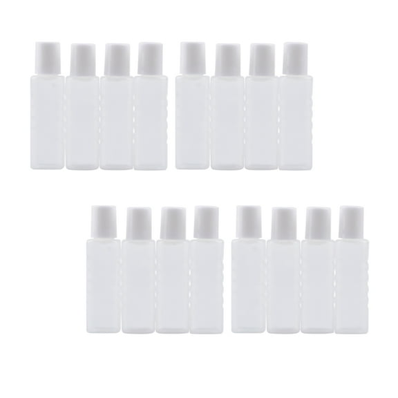 CIMAXIC 20Pcs Empty Lotion Bottles Squeeze White Liquid Container for Travel Users Everyday Use