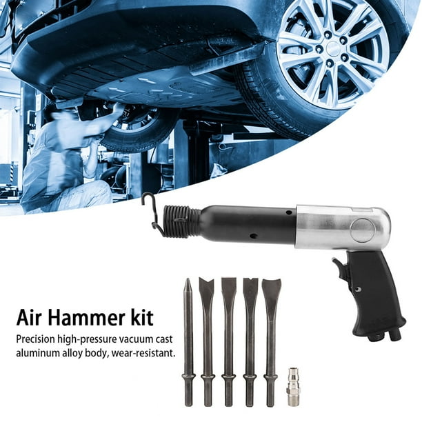 Air hammer for concrete outlet