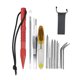thumbnail image 2 of Soidarity Marlin Set Agujas de cordones Acero inoxidable Profesional Pequeña artesanía Costura Reutilizable Extraíble Tejer Pin Trabajo de cuero carpas 12 piezas rojo Soidarity OD023335-14B, 2 of 6
