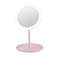 thumbnail image 1 of LED Makeup Mirror With Light Ladies Storage Makeup Lamp Table Desk Cosmetic Mirror Vanity Light Round Shape Cosmetic Mirrors ,Widely Use, 1 of 6