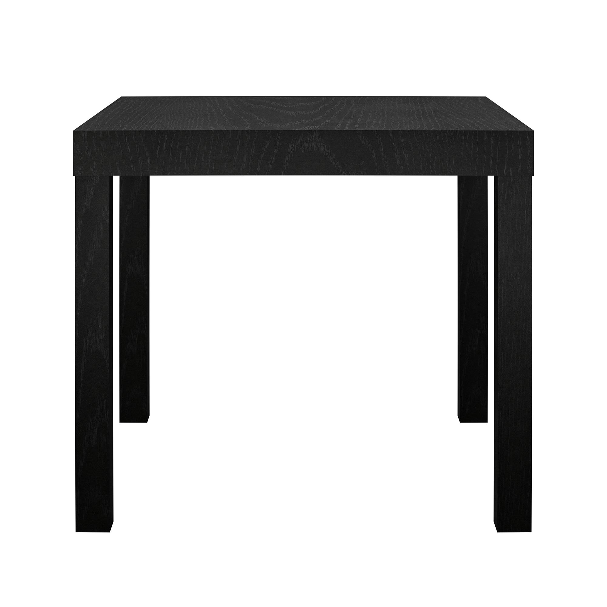Mainstays Parsons End Table, Black Oak photo 3