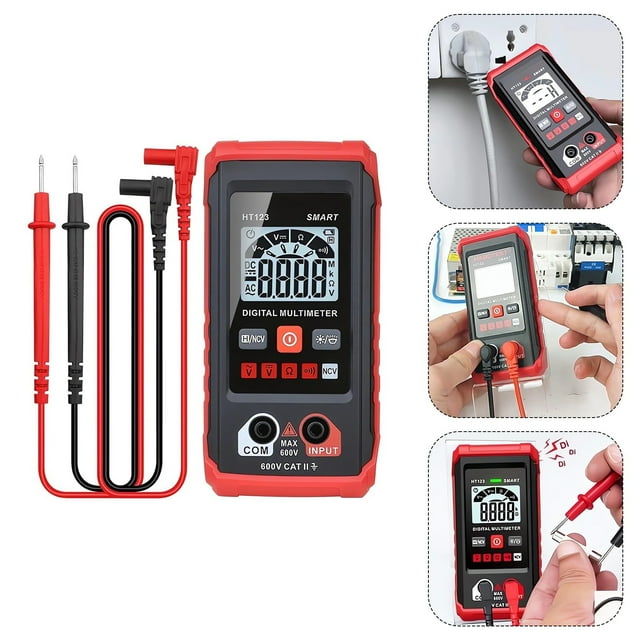 Oliegs Heated Blanket Automatic Digital Multimeter 2024 New Meter Tester Tool Electrical Multimetro Digital Non Amp Meter Tester Digital Voltmeter F Chocolate