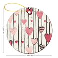 thumbnail image 2 of Ceramics Ornaments Love Hearts Double Sided Porcelain 3 Inch Red Love Heart Black And White Stripes Christmas Tree Decorations Christmas Ornament for Family Sister Friend, 2 of 5