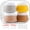 40ml coffee-colored set, variant on Silicone Travel Cream Jars Set of 4, Leak-Proof Refillable Cosmetic Containers for Lotions and Toiletries, TSA Approved Food-Grade BPA-Free Storage Bottles, Travel Essentials for Skincare