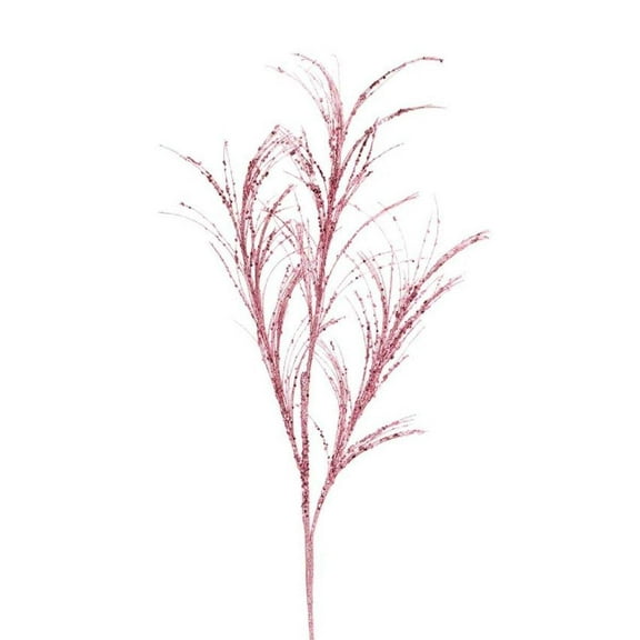 34" Glitter Sequin Pampas Grass Spray: Pink