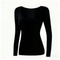 thumbnail image 4 of Women's Seamless Thermal Shirt with Built In Bra Soft Warm Lined Base Layer Top for All Day Comfort, 4 of 4