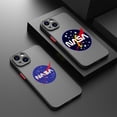 thumbnail image 2 of Funda de teléfono para iPhone 15 Pro XS Max 14 7 8 6 6s Plus SE 11 12 13 Mini X XR NASA-USA, cubierta translúcida negra esmerilada, 2 of 5