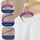 thumbnail image 5 of Ganchos de Terciopelo Premium Serenelife, Ahorradores de Espacio, Resistentes, con Gancho Metálico Giratorio de 360°, para Trajes, Pantalones y Vestidos, Morado, Pack 100, 5 of 7