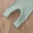 thumbnail image 7 of Okbabeha Newborn Baby Girl Boy Fall Onesie Knit Ribbed Long Sleeve Romper Jumpsuit Button Jumpsuit Onepiece Winter Outfit, 7 of 7