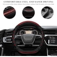 thumbnail image 4 of Car Steering Wheel Cover, 15 Inch Anti-Slip Steering Wheel Cover Protector with 3D Honeycomb Design, Universal Steering Wheel Covers for Cars Truck SUV, Car Accessories (Red), 4 of 6