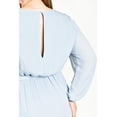 thumbnail image 4 of Vestido elegante de manga larga Roman Fashion /Tallas Extras, 2009 (Azul cielo) azul cielo 38, 4 of 6