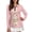 Bunny Easter Egg Pattern, variant on Jiueut Tie Dye Galaxy Polo Shirt for Women, Quarter Zip Long Sleeve Collared Top, Elegant Golf Clothes for Ladies for Work and Golfing, Size Large