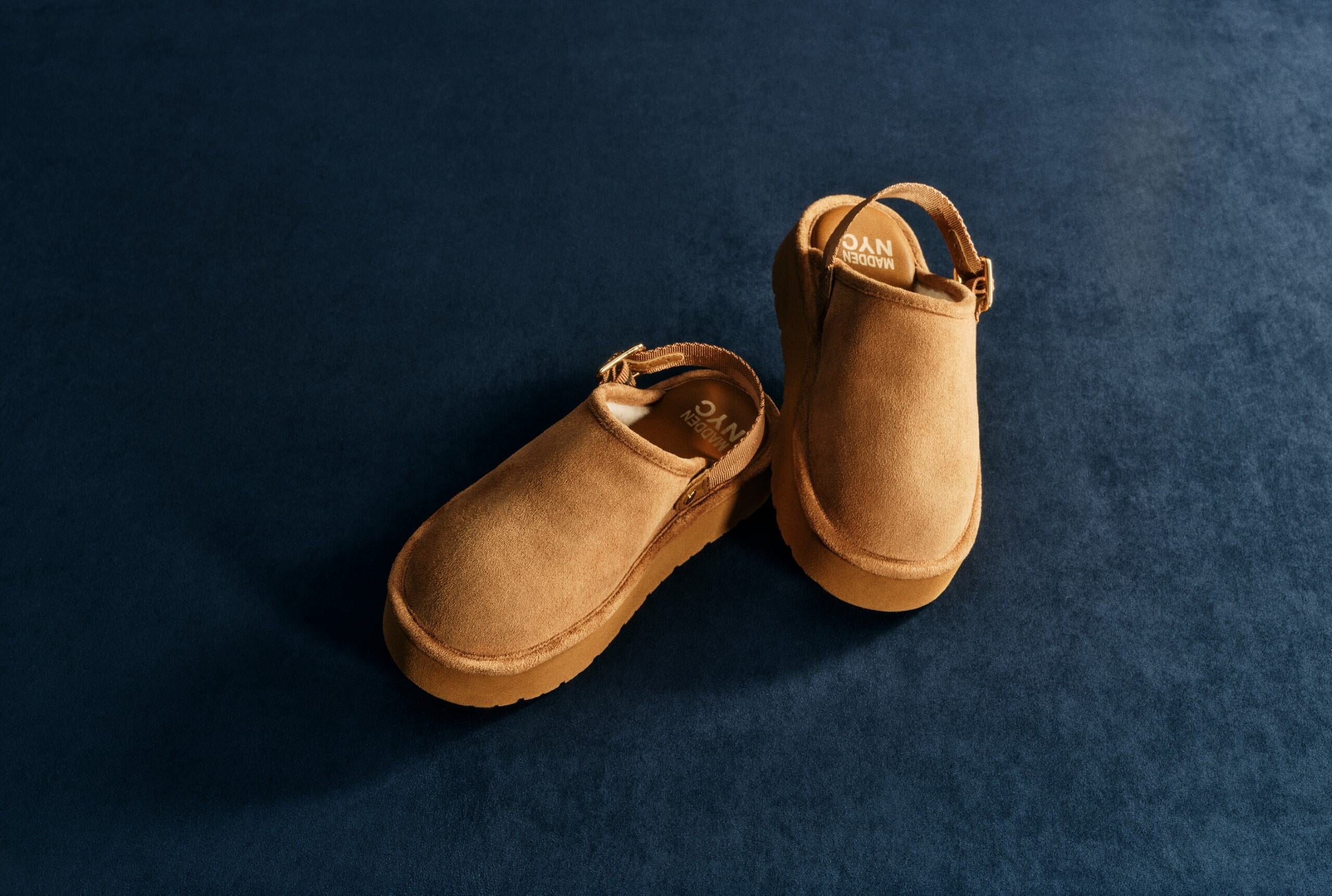 Madden NYC Little and Big Girls' Platform Clogs with Faux Shearling Lining