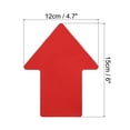 thumbnail image 2 of 6x4.7" Arrow Sticker Directional Sign Frosted Finish Adhesive Removable Floor Decal, Red, 8 Pack, 2 of 5