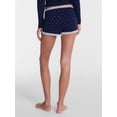 thumbnail image 3 of No Boundaries Cotton Blend Jersey Lace Sleep Shorts, Women’s XXS-3X, 3 of 5