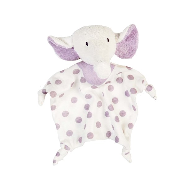 Under the Nile Organic Cotton Baby Elephant Blanket Lovey Toy in