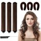 thumbnail image 1 of Rizadores de pelo sin calor, de satén, con peine para peinar el cabello largo durante la noche., 1 of 5