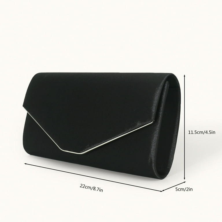 Soft black leather clutch bag hotsell