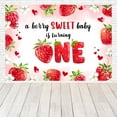 thumbnail image 3 of A Berry Sweet Baby Is Turning One Party Decoration Banner Girl 1st Birthday Party Supplies Strawberry Birthday Party Background For Girls 7x5ft, 3 of 5