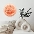 thumbnail image 6 of Peach Blossom Flower Wall Clock Home Decor 10-Inch Silent Wooden Wall Clock, Battery Operated (AA Batteries Not Included), Artistic Home Decor, 6 of 7