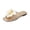 Gold, variant on Sandals for Women 3D Flower Dressy Square Open Toe Floral Flat Sandals 2026 Summer Beach Vacation Slides Gold 9 Wide