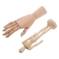 thumbnail image 1 of WRITWAA 2Pcs Wooden Figure for Painting and Sketching Aid Beige 10 Inch, 1 of 8