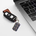 thumbnail image 6 of Goofa Turtle Printed Rectangular Metal Keychain Bag Charm Floral Charm for Purse Keys Metal Keyring Gift for Women Accessories, 6 of 7