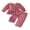 Red, variant on RUINIXCW 2Pcs Toddler Girl Fall Outfit Puff Long Sleeve Crew Neck Plaid Print Bow Decor Tops and Elastic Waist Pants Set