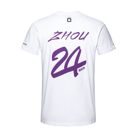 Alfa Romeo Racing F1 Men's Zhou Guanyu T-Shirt - White