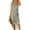 White, variant on IROINNID Women's Round Neckline Sundress Fashion Sleeveless Sling Slit Printing Loose Casual Long Dresses Full-Length Dress